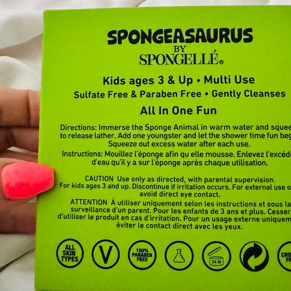 Spongelle T-Rex Spongeasaurus Cleansing Sponge - Picture 6 of 6
